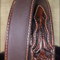 40 INCH WESTERN ARIAT SILVER BUCKLE LEATHER MENS BELT TOOLED FLORAL TAN