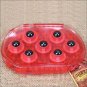RED TOUGH1 RUBBER JELLY HORSE MASSAGE MITT CURRY MAGNETIC THERAPY BALLS