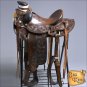WD013ADB-F HILASON BIG KING WESTERN WADE RANCH ROPING COWBOY TRAIL SADDLE 17"