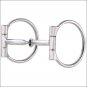 HILASON STAINLESS STEEL OFFSET DEE RING SNAFFLE MOUTH HORSE BIT
