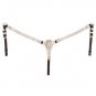 TOUGH 1 HORSE ROYAL KING FERRULED SHOW LEATHER FINE BRIDLE BREASTCOLLAR DARK OIL
