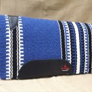 FEP279 MADE IN USA HILASON WESTERN SHOCK BUSTER SADDLE BLANKET PAD BLACK WHITE
