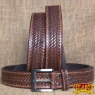 GM202-F HILASON HAND MADE HEAVY DUTY BUFFALO HIDE LEATHER STICHED BELT 32"