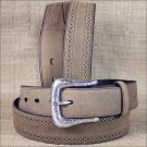 42 INCH WESTERN MEN ARIAT BROWN DISTRESSED PERF EDGE LEATHER BELT