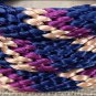 NAVY TAN 8ft WEAVER HORSE POLY ROPING REINS W/ LEATHER LACES LOOP ENDS