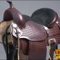 TT105-F HILASON FLEX-TREE TRAIL PLEASURE WESTERN ENDURANCE LEATHER SADDLE 16"