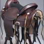 TT105-F HILASON FLEX-TREE TRAIL PLEASURE WESTERN ENDURANCE LEATHER SADDLE 16"