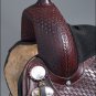 TT105-F HILASON FLEX-TREE TRAIL PLEASURE WESTERN ENDURANCE LEATHER SADDLE 16"
