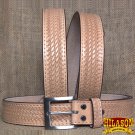 GM201-F HILASON HAND MADE HEAVY DUTY BUFFALO HIDE LEATHER STICHED BELT 42"