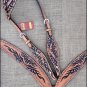 HILASON WESTERN LEATHER HORSE ONE EAR BRIDLE HEADSTALL BREAST COLLAR TAN BLACK