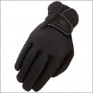 07 SIZE HERITAGE SPECTRUM WINTER HORSE RIDING BREATHABLE LEATHER GLOVE BLACK
