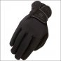 07 SIZE HERITAGE SPECTRUM WINTER HORSE RIDING BREATHABLE LEATHER GLOVE BLACK