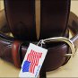 26" SILVER CREEK CLASSIC WESTERN LEATHER MANS BELT BROWN MADE IN THE USA