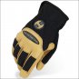 7 SIZE HERITAGE STABLE WORK GLOVES HORSE EQUESTRIAN BLACK/TAN