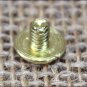 1/4" HILASON WESTERN HORSE SADDLE TACK CHICAGO SCREW BRASS PLATED 10 SET