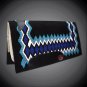 FE359-F MADE IN USA HILASON WESTERN WOOL GEL SADDLE BLANKET PAD BLACK BLUE