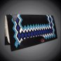 FE359-F MADE IN USA HILASON WESTERN WOOL GEL SADDLE BLANKET PAD BLACK BLUE