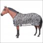 81 INCH BLACK WHITE TOUGH-1 ZEBRA MESH LIGHT WEIGHT FLY PROTECTIVE SHEET HORSE