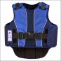 LARGE ADULT BLUE SUPRA-FLEX BODY PROTECTIVE EQUESTRIAN RIDING VEST BSI CERTIFIED