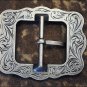 SET OF 32 ANTIQUE SILVER FINISHED BERRY BELT BUCKLE WITH ROPE EDGE
