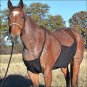 MEDIUM CLASSIC EQUINE LIGHTWEIGHT ADJUSTABLE HORSE FLYSHEET BELLY GUARD BLACK