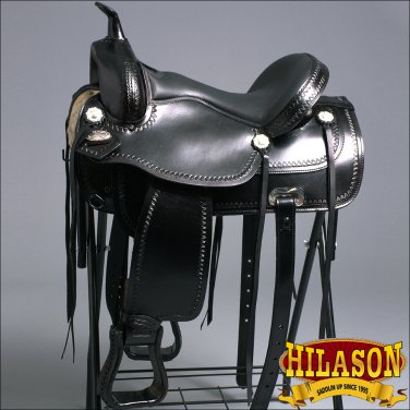 TT100BK 16" HILASON WESTERN FLEX TREE ENDURANCE TRAIL RIDING HORSE SADDLE