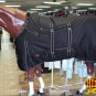 72" HILASON 1200D RIPSTOP WATERPROOF POLY HORSE BLANKET WITH BELLY WRAP BLACK