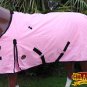 68 in HILASON 600D RIPSTOP WATERPROOF POLY TURNOUT HORSE WINTER SHEET PINK