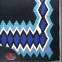 FE359-F MADE IN USA HILASON WESTERN WOOL FELT SADDLE BLANKET PAD BLACK BLUE