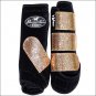 MED PROFESSIONAL CHOICE SPORTS MEDICINE HORSE LEG BOOTS 4 PACK GLITTER CHAMPAGNE