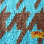 MADE IN USA HILASON WESTERN WOOL SHOCK BUSTER SADDLE BLANKET PAD TURQUOISE BROWN