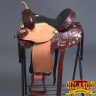 TT316M 17" HILASON WESTERN FLEX TREE BARREL RACING TRAIL RIDING HORSE SADDLE