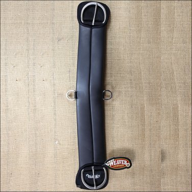 34 INCH WEAVER LEATHER HORSE SIZE BLACK NEOPRENE SLEEVE STRAIGHT CINCH GIRTH