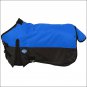 38 inch BLUE TOUGH-1 600D WATERPROOF POLY MINIATURE TURNOUT HORSE BLANKET