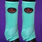 SMALL HILASON TURQUOISE HORSE FRONT LEG PROTECTION ULTIMATE  SPORTS BOOTS PAIR