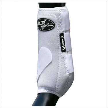 MEDIUM PROFESSIONAL CHOICE MEDICINE HORSE LEG BOOTS SMB 3 VALUE WHITE