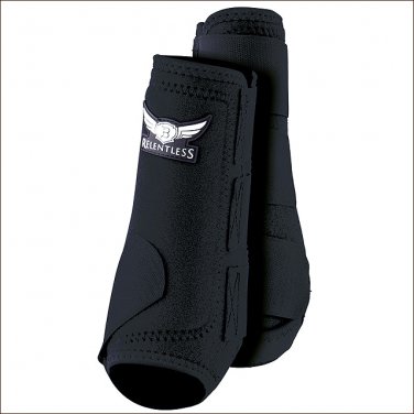 MEDIUM CACTUS ROPES RELENTLESS ALL AROUND HORSE LEG SPORT BOOT 4 PACK BLACK
