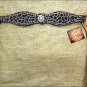 HILASON WESTERN LEATHER HORSE BREAST COLLAR GIRAFFE TURQUOISE CONCHO BLING
