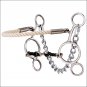 HILASON STAINLESS STEEL HACKAMORE/SLIDING GAG TWISTED WIRE MOUTH HORSE BIT