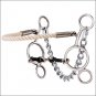 HILASON STAINLESS STEEL HACKAMORE/SLIDING GAG TWISTED WIRE MOUTH HORSE BIT