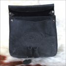 GLANOR BUFFALO LEATHER GUN SHELL CARTRIDGE CASE BAG