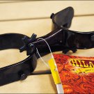 NEW HILASON BLACK STEEL MEN BRONC SPURS W/ 5 POINT ROWELS