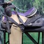 FI122F- WESTERN BARREL RACING TRAIL SADDLE 15 WITH BRIDLE BREAST COLLAR SET