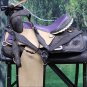 FI122F- WESTERN BARREL RACING TRAIL SADDLE 15 WITH BRIDLE BREAST COLLAR SET