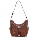 BT620 AMERICAN WEST ANTIQUE BROWN LEATHER LADIES HOBO BAG SHOULDER HANDBAG PURSE