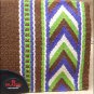 FEP266 MADE N USA HILASON WESTERN WOOL FELT SADDLE BLANKET PAD BROWN GREEN WHITE