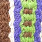 FEP266 MADE N USA HILASON WESTERN WOOL FELT SADDLE BLANKET PAD BROWN GREEN WHITE