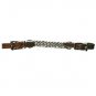 NEW CIRCLE Y CURB STRAP CHAIN 4 1/2 INCH FLAT CHAIN WALNUT