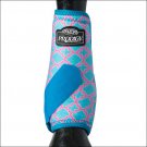 SMALL PRODIGY ATHLETIC HORSE LEG NEOPRENE BOOTS TWO PACK BLUE QUATREFOIL