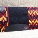 FEP203 HILASON SHOW NEW ZEALAND WOOL SADDLE BLANKET WESTERN RODEO BLACK